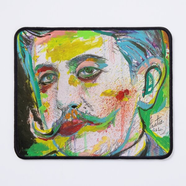 Item preview, MARCEL PROUST acrylic and watercolor portrait designed and sold by lautir.