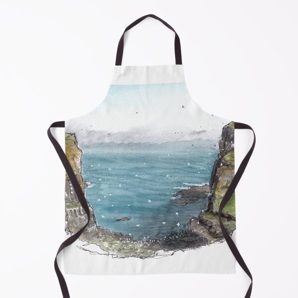 Item preview, Grimsey Sea Cliffs Watercolour designed and sold by Tom Napper Design.