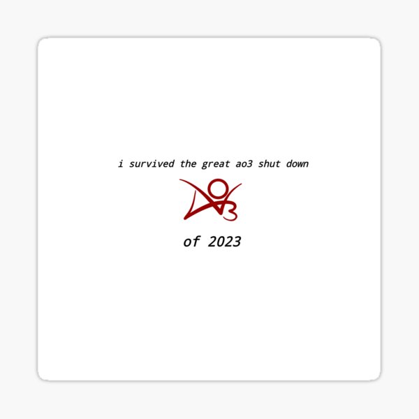 Item preview, The great ao3 shutdown of 2023 designed and sold by cha0s-arts.