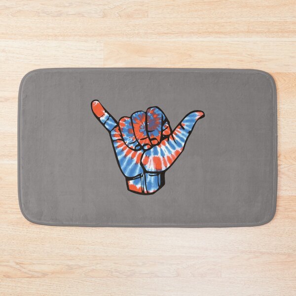 Item preview, orange and blue tie dye shaka   designed and sold by TahjMckeon.