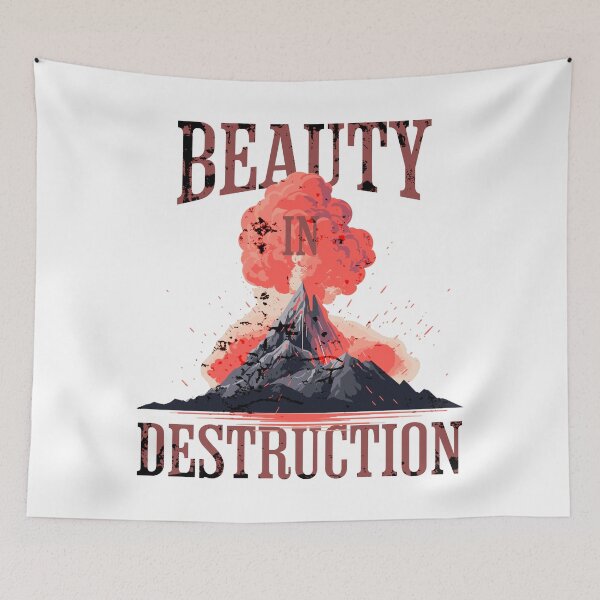 Item preview, Beauty in Destruction Minimalist Erupting Volcano designed and sold by LOT7Clothing.