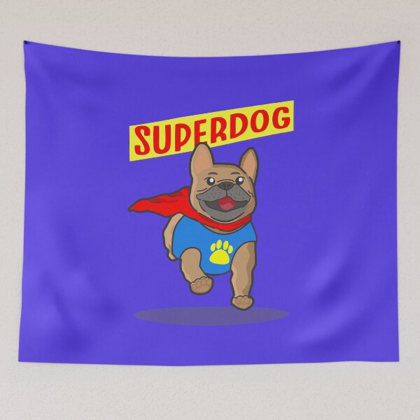 Item preview, Superdog comic  , Cute super Frenchie dogs  designed and sold by TheBlackCircle.
