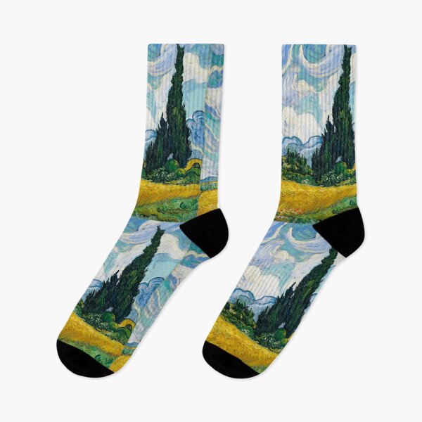 Item preview, Wheat Field with Cypresses designed and sold by fleurdesignart.