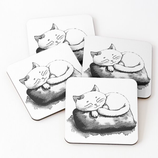 Item preview, Sleepy cute cat designed and sold by arthardist.