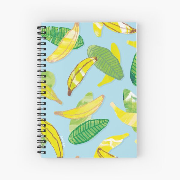 Banany - Banana Print Spiral Journal Spiral Notebook
