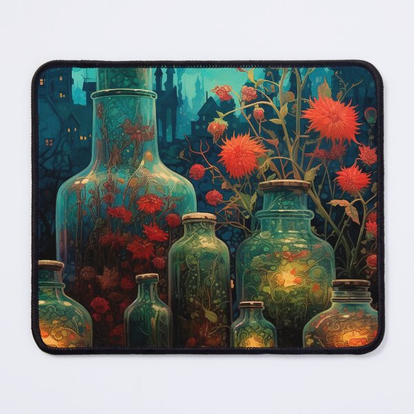 Item preview, Garden vases and bottles 4 designed and sold by Red Witch Art.