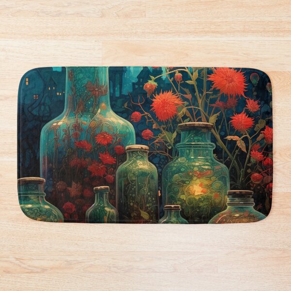 Item preview, Garden vases and bottles 4 designed and sold by Red Witch Art.