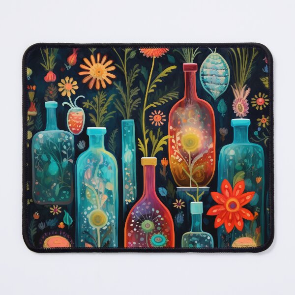 Item preview, Garden vases and bottles 5 designed and sold by Red Witch Art.