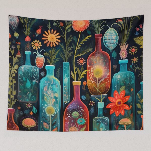 Item preview, Garden vases and bottles 5 designed and sold by Red Witch Art.