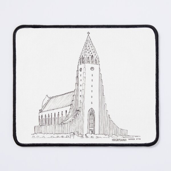 Item preview, Hallgrimskirkja Reyjavik Drawing designed and sold by Tom Napper Design.