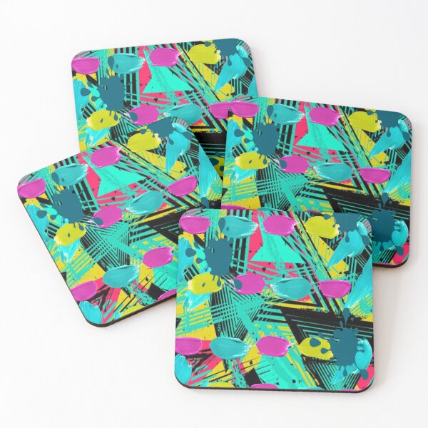 Item preview, Psychedelic Paint Blops graphic design, Abstraction, bold colorful abstract playful design inspired by nature designed and sold by Adri Barnard.