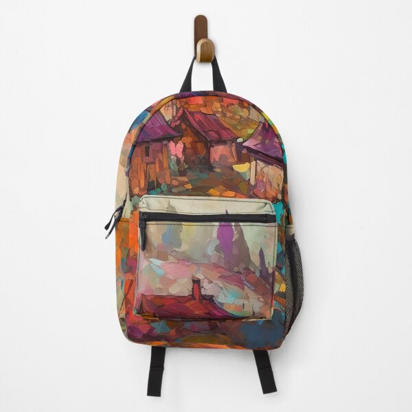 Item preview, Countryside village at sunset 3 designed and sold by Red Witch Art.