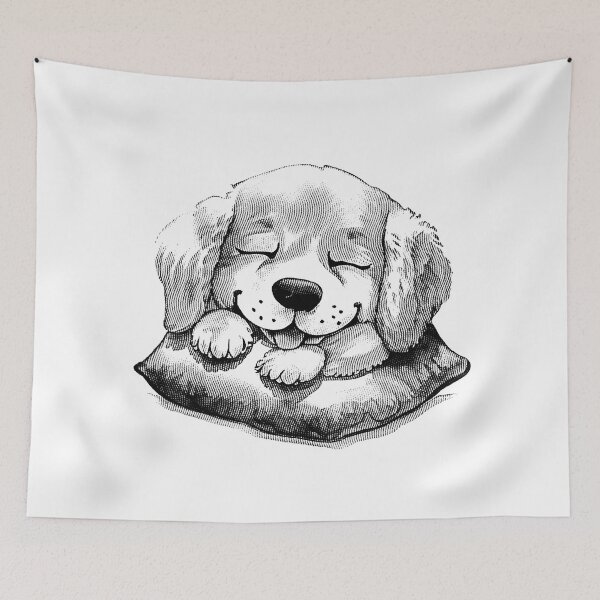 Item preview, Sleepy cute dog designed and sold by arthardist.