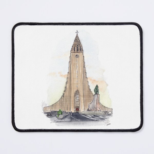 Item preview, Hallgrimskirkja at Solstice Watercolour designed and sold by Tom Napper Design.