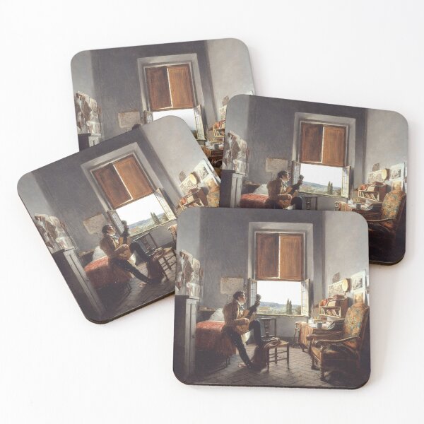 Item preview, Léon Pallière in his room at Villa Médicis, by Jean Alaux designed and sold by MINDTHECHERRY.
