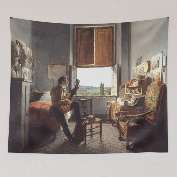 Item preview, Léon Pallière in his room at Villa Médicis, by Jean Alaux designed and sold by MINDTHECHERRY.