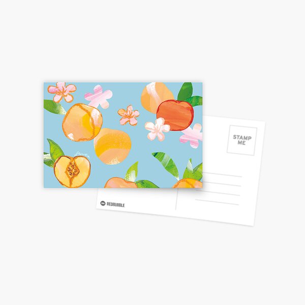 Peachy - Peach Print Postcard Postcard