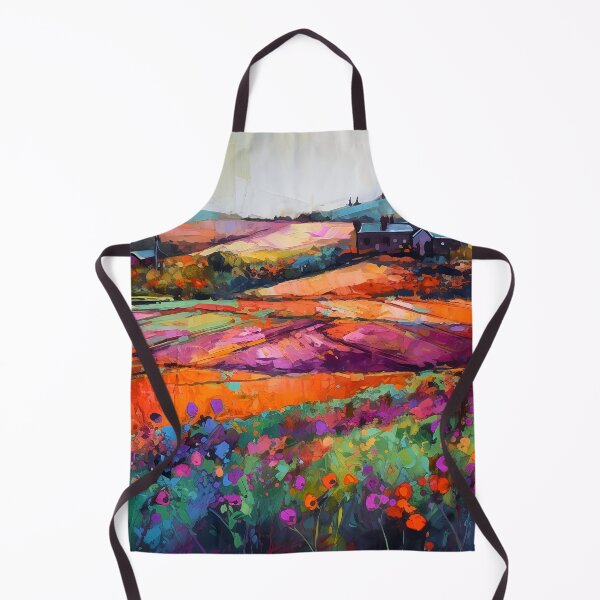 Item preview, Countryside village at sunset 4 designed and sold by Red Witch Art.