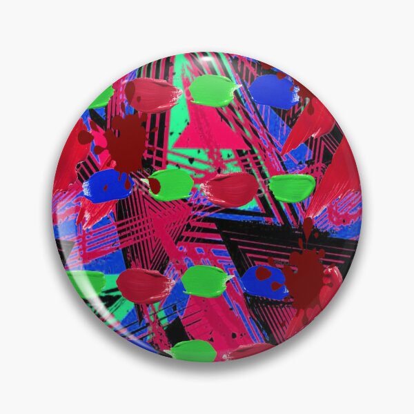 Item preview, Psychedelic Paint Blops graphic design 3, Abstraction, bold colorful abstract playful design inspired by nature designed and sold by Adri Barnard.
