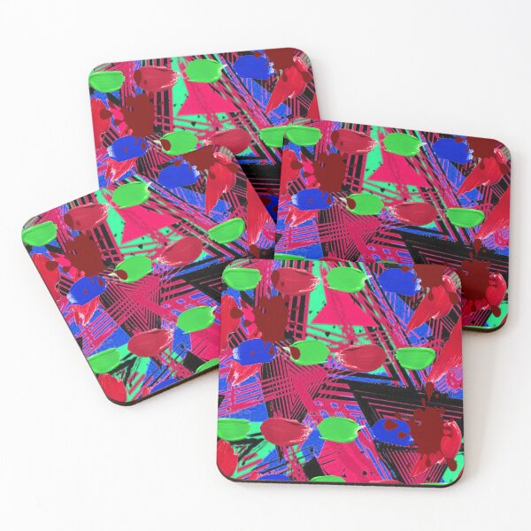 Item preview, Psychedelic Paint Blops graphic design 3, Abstraction, bold colorful abstract playful design inspired by nature designed and sold by Adri Barnard.