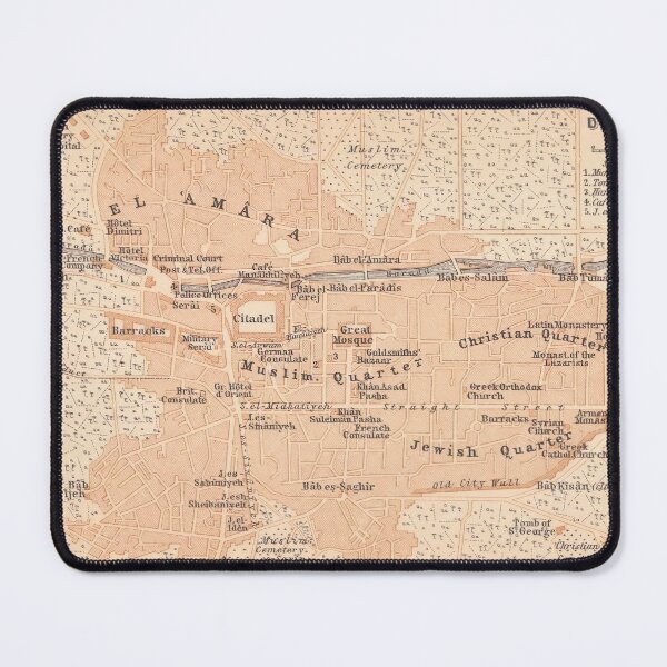 Item preview, Vintage Map of Damascus Syria (1899) designed and sold by BravuraMedia.