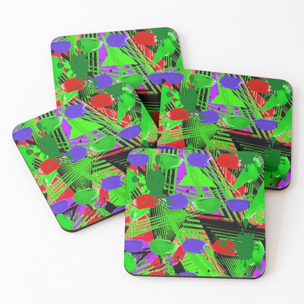 Item preview, Psychedelic Paint Blops graphic design 4, Abstraction, bold colorful abstract playful design inspired by nature designed and sold by Adri Barnard.