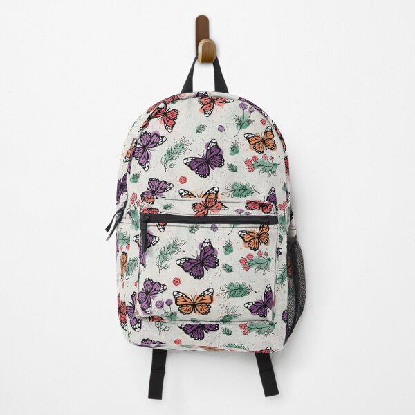 Item preview, Messy Vintage Watercolor Butterflies and Flora Pattern designed and sold by Syren615.