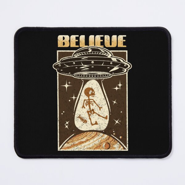 Item preview, BELIEVE Retro UFO Abduction Design designed and sold by Studio Bankai.