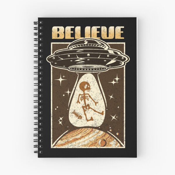 Item preview, BELIEVE Retro UFO Abduction Design designed and sold by Studio Bankai.
