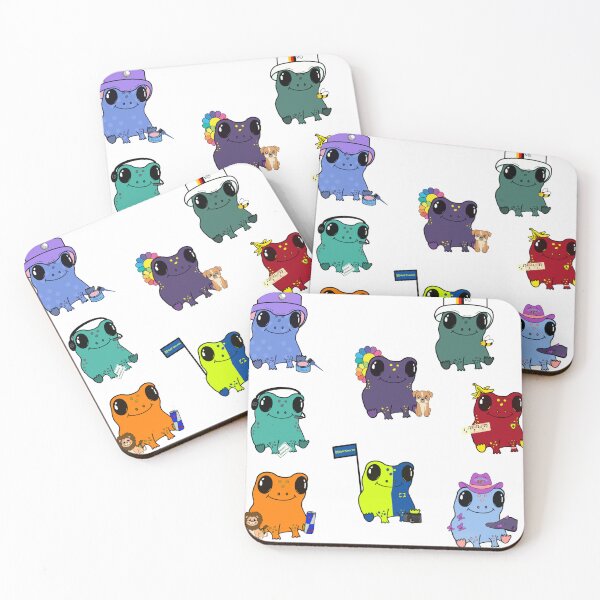 Item preview, Formula 1 frogs designed and sold by Wildflwrsforzoe.