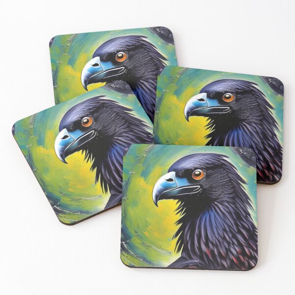 Item preview, Black Vulture, impasto, Ai Generated Art  designed and sold by ACC .