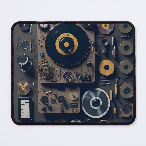 Item preview, Record player Knolling designed and sold by Vibranta Studio.