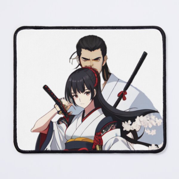 Item preview, Samurai Female  and Male Warrior sin Anime Style- Essential T-shirt  designed and sold by PatriciaReyes.