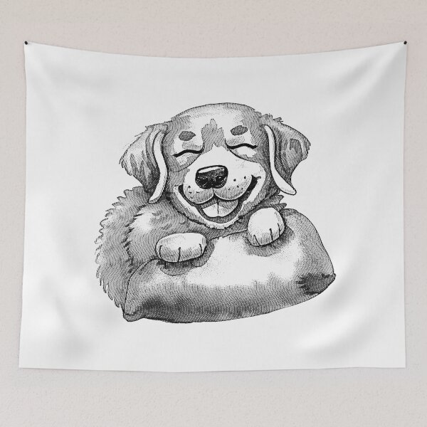 Item preview, Sleepy cute dog designed and sold by arthardist.