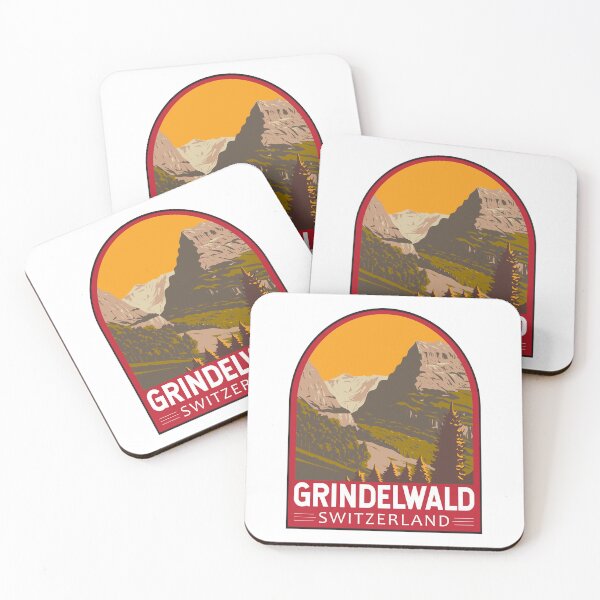 Aperçu de l'œuvre Emblème d'art de voyage de Grindelwald Suisse créée et vendue par KrisSidDesigns.