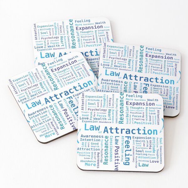 Item preview, Law of Attraction Word Cloud Colors blue designed and sold by InfinityDsigns.