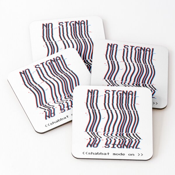 Item preview, No Signal - Shabbat Mode On - Jewish Humor designed and sold by Amber Dove Studio.