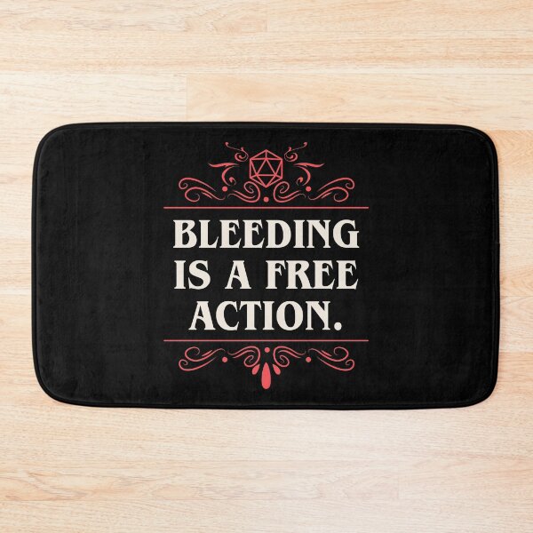 Item preview, Bleeding is a Free Action Funny Tabletop RPG designed and sold by pixeptional.