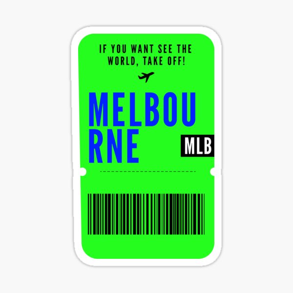 Item preview, Boarding pass to Melbourne designed and sold by Linbo Shop.