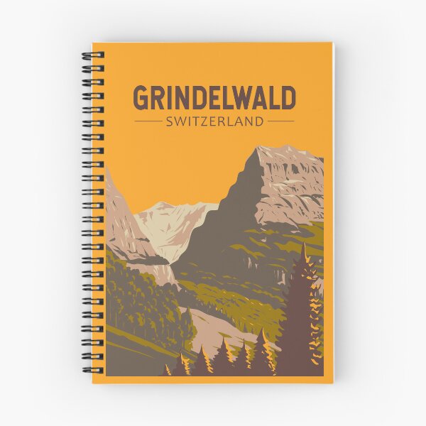 Item preview, Grindelwald Switzerland Travel Art Vintage designed and sold by KrisSidDesigns.