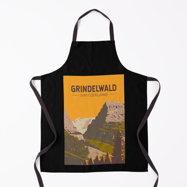 Item preview, Grindelwald Switzerland Travel Art Vintage designed and sold by KrisSidDesigns.