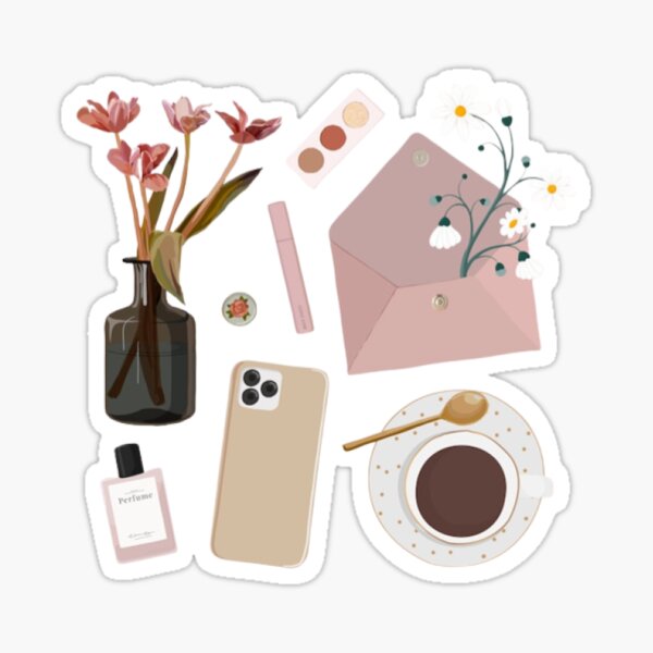 Clean girl aesthetic Sticker by Fav-Redbubble