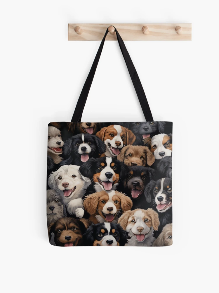 Thumbnail 1 of 2, Tote Bag, Beautiful dogs pattern designed and sold by SmileshareShop.