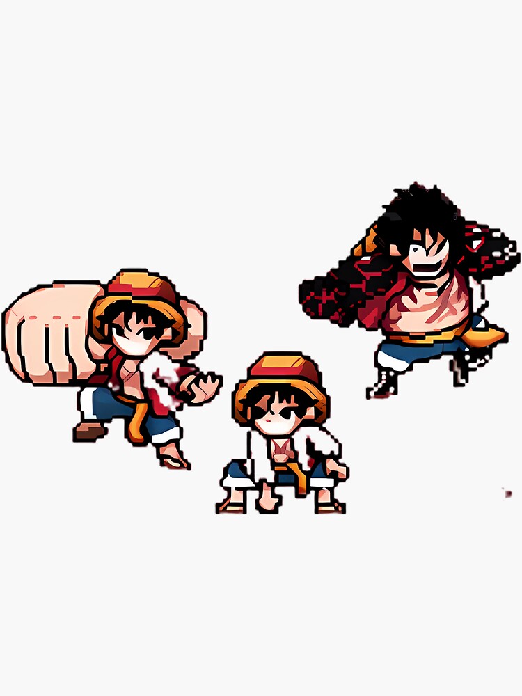 Pixel Hot - One Piece of One Piece pixel art! Luffy!