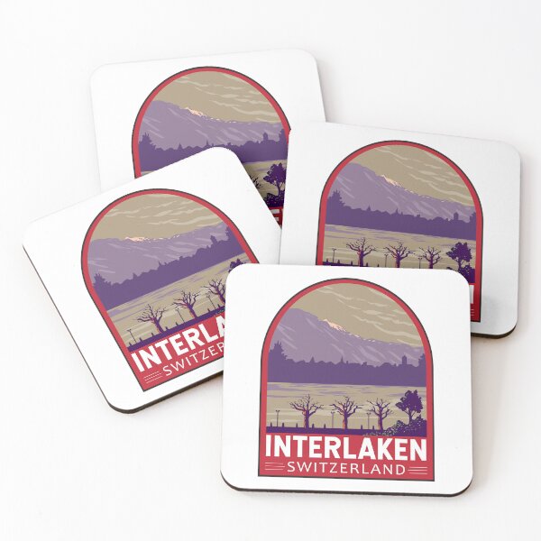 Item preview, Interlaken Switzerland Travel Art Emblem designed and sold by KrisSidDesigns.