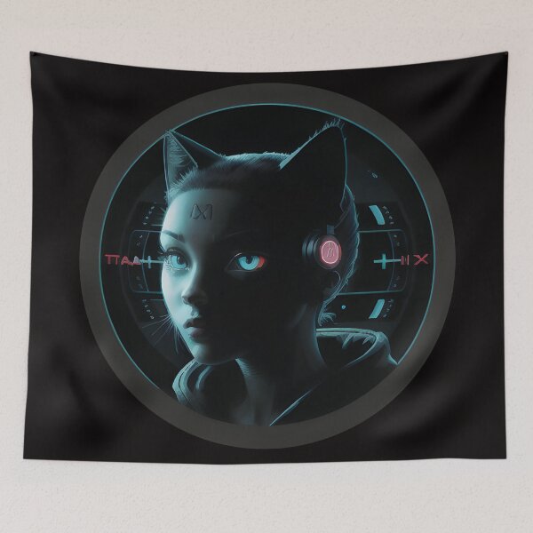 Item preview, Space Cat: Puddin Le Earas designed and sold by PrimoGeometry.