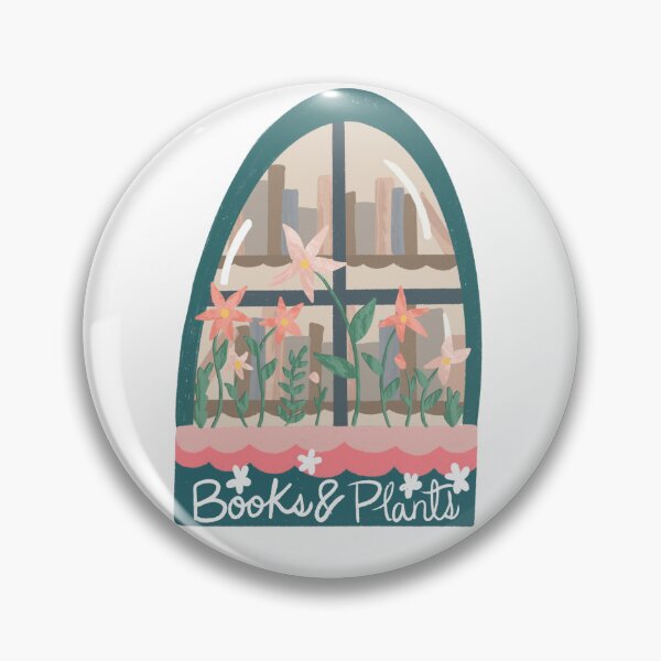 Item preview, Plants and Books | Window into a Library | Flowers | Book Girl | Bookshelf | Bookish  designed and sold by ShoniwDesigns.