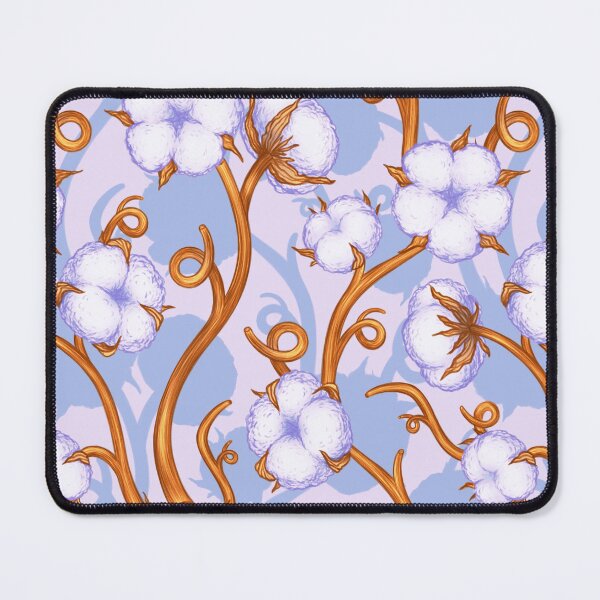 Item preview, Floral pattern of cotton plant designed and sold by liiafis.