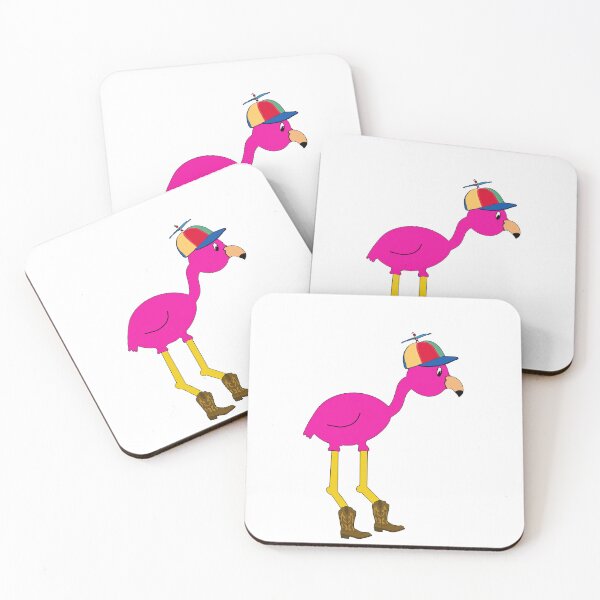 Item preview, Flamingo with propeller hat designed and sold by jumpingsnail.