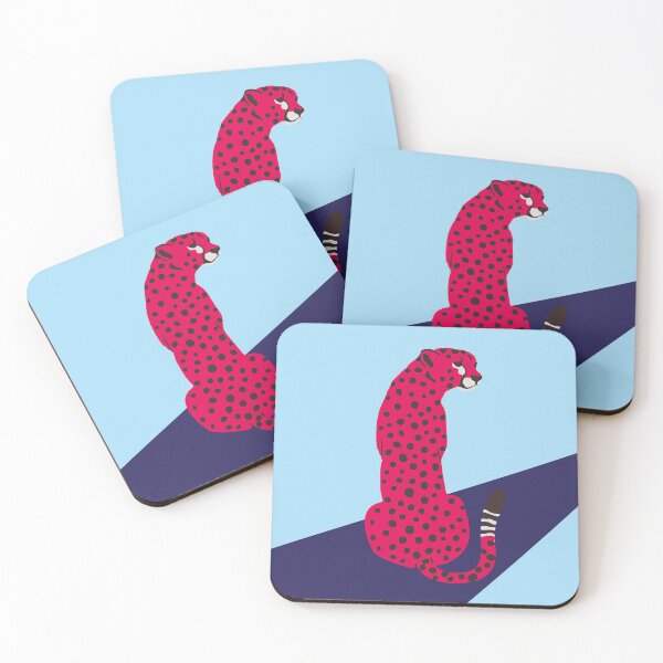 Item preview,  Pink Leopard & Cheetah Art Poster  designed and sold by Achraf Miri.